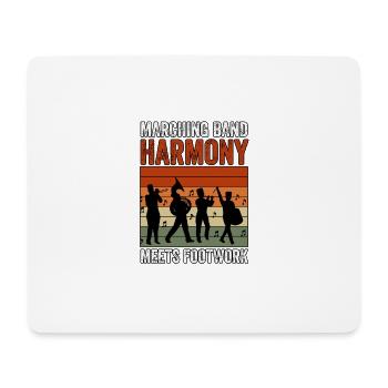 Marching Band Harmony Meets Footwork Marschkapelle - Mouse Pad (horizontal) - white - Front
