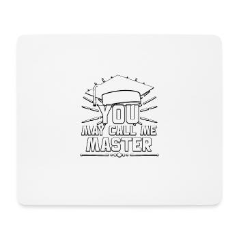 Vous pouvez m’appeler Études de maîtrise - Tapis de souris (format paysage) - blanc - Devant