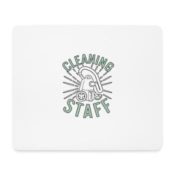 Personnel de nettoyage Personnel de nettoyage Service d’étage - Tapis de souris (format paysage) - blanc - Devant