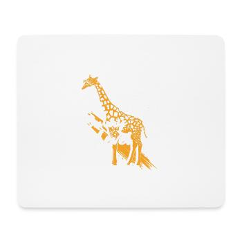 Tu n’es même pas à mon niveau Lunettes de soleil girafe - Tapis de souris (format paysage) - blanc - Devant