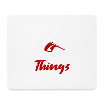 Don't Follow Me I Do Stupid Things Schneemobil - Mousepad (Querformat) - Weiß - Vorne