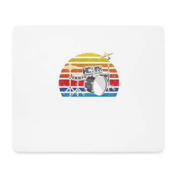 Avez-vous touché ma batterie pour les hommes batteurs - Tapis de souris (format paysage) - blanc - Devant