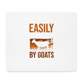Easily Distracted By Goats Goats Goat Men - Mouse Pad (horizontal) - white - Front