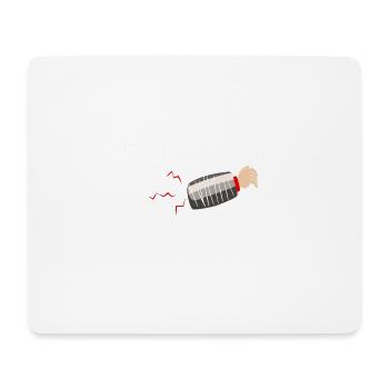 Toujours travailler sur mes atterrissages bras cassé - Tapis de souris (format paysage) - blanc - Devant
