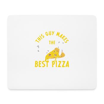 This Guy Makes The Best Pizza - Mousepad (Querformat) - Weiß - Vorne