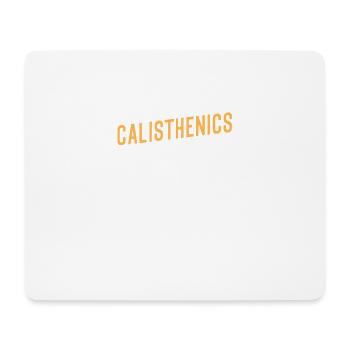 Calisthenics Street Workout Fitness Men Women - Mouse Pad (horizontal) - white - Front