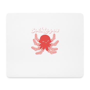 Cute Socktopus Octopus In Socks For Men - Mouse Pad (horizontal) - white - Front