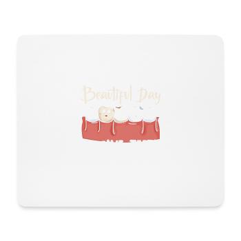 It's A Beautiful Day To Save Teeth Zahnarzt - Mousepad (Querformat) - Weiß - Vorne