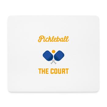 Je ne joue pas toujours au pickleball une fois que j’ai quitté le terrain - Tapis de souris (format paysage) - blanc - Devant