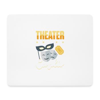 Theater is My Cardio Schauspieler Männer Frauen - Mousepad (Querformat) - Weiß - Vorne