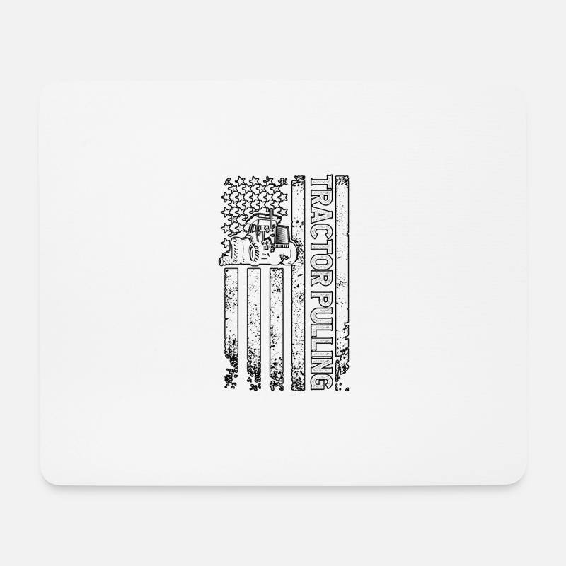 Tractor Pulling USA für Traktor Fans - Mousepad (Querformat) - Weiß