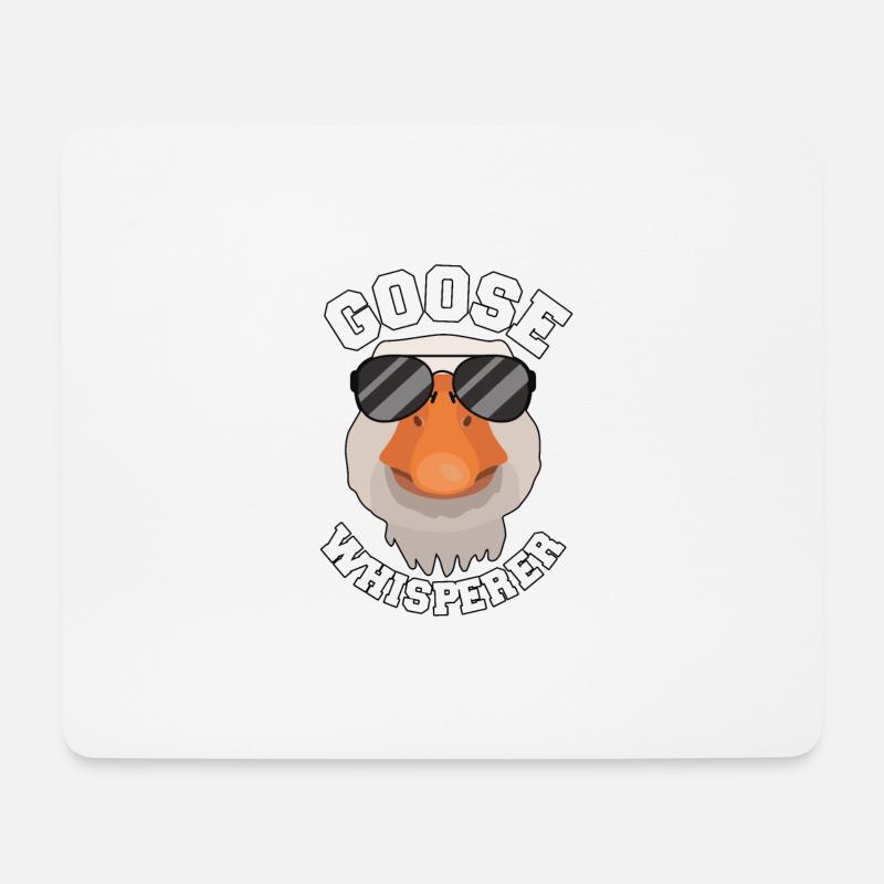 Goose Whisperer for Goose Keeper Goose Lovers - Mouse Pad (horizontal) - white