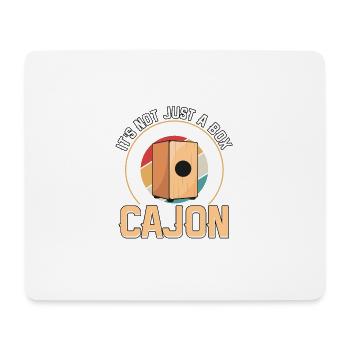 Plus qu’une boîte, c’est un cajon kachon - Tapis de souris (format paysage) - blanc - Devant