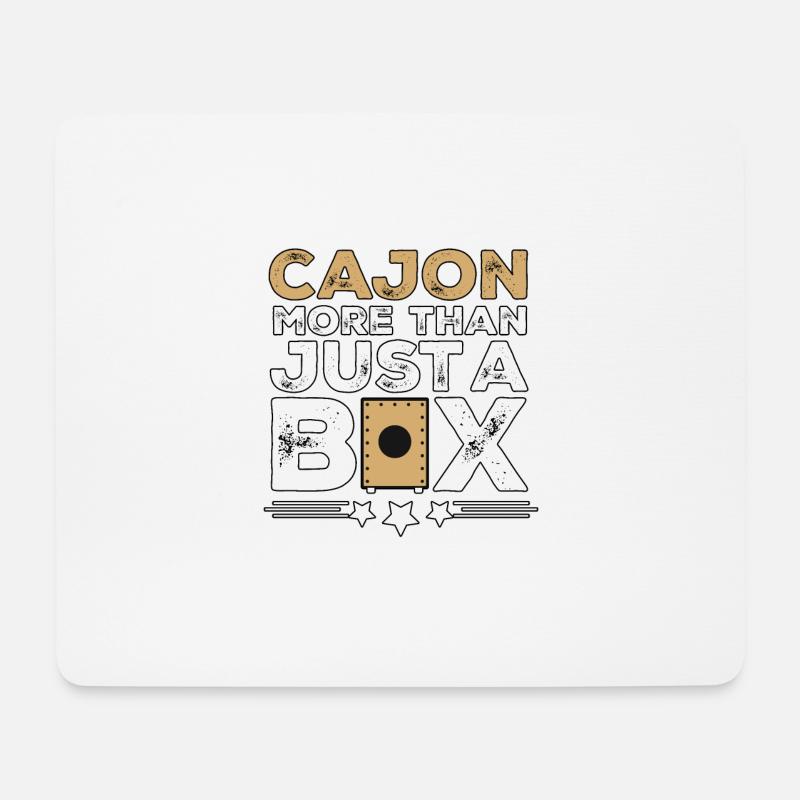 Cajon More Than Just A Box Kachon - Mousepad (Querformat) - Weiß