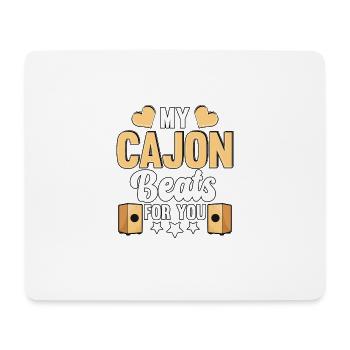 Mon Cajon Beats Pour Vous Kachon - Tapis de souris (format paysage) - blanc - Devant