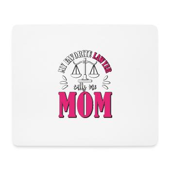 My Favorite Lawyer Calls Me Mom Für Die - Mousepad (Querformat) - Weiß - Vorne