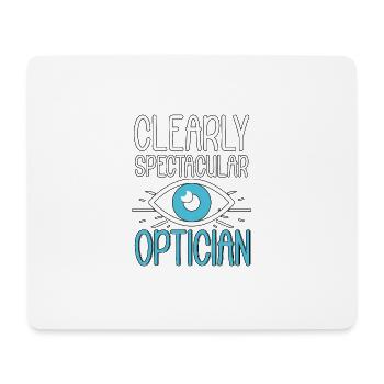 Clearly Spectacular Optician Optiker Augenoptiker - Mousepad (Querformat) - Weiß - Vorne