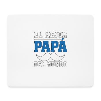 El Mejor Papá Del Mundo Der Beste Vater Der Welt - Mousepad (Querformat) - Weiß - Vorne