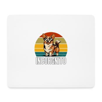 Incorgnito Dog for Welsh Corgi Owners - Mouse Pad (horizontal) - white - Front