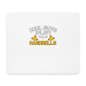 Cool Guys Play Handbells Handbell Instrument - Mouse Pad (horizontal) - white - Front