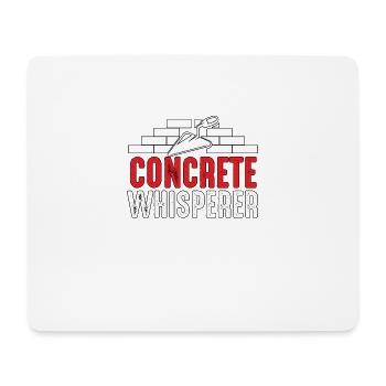 Concrete Whisperer Betonflüsterer Für Bauarbeiter - Mousepad (Querformat) - Weiß - Vorne