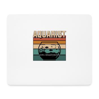Aquarist Aquarium Fischtank - Mousepad (Querformat) - Weiß - Vorne