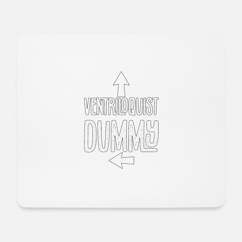 Ventriloquist Dummy Für Puppenspieler Bauchredner - Mousepad (Querformat) - Weiß