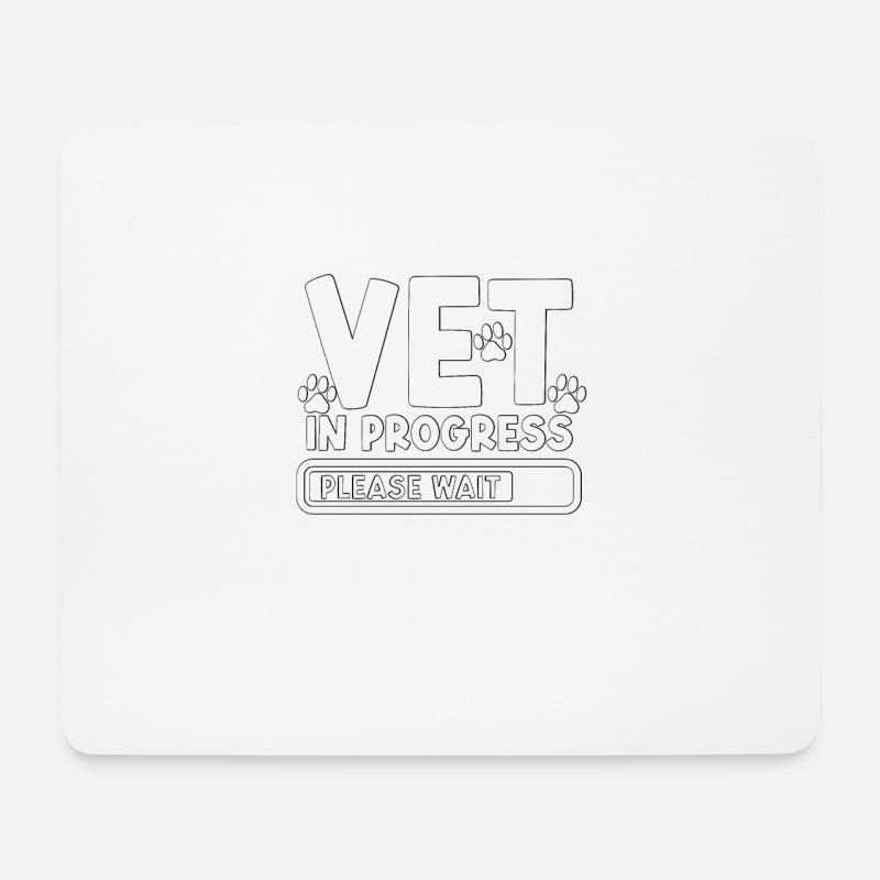 Vet In Progress Please Wait Tierarzt Veterinär - Mousepad (Querformat) - Weiß