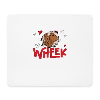 Wheek für Meerschweinchen Besitzer - Mousepad (Querformat) - Weiß - Vorne