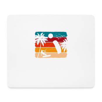Kitesurf Kitesurf pour les kitesurfeurs Kitesurfers - Tapis de souris (format paysage) - blanc - Devant