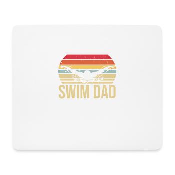 Swim Dad Butterfly Schwimmen - Mousepad (Querformat) - Weiß - Vorne