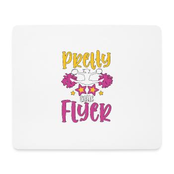 Pretty Little Flyer Cheerleading Cheerleader - Mouse Pad (horizontal) - white - Front