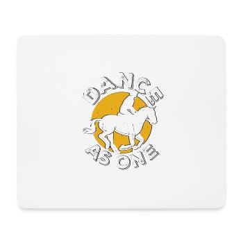 Danser comme un seul cheval Dressage - Tapis de souris (format paysage) - blanc - Devant