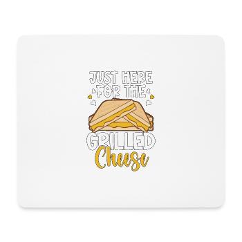 I'm Just Here For the Grilled Cheese Für - Mousepad (Querformat) - Weiß - Vorne