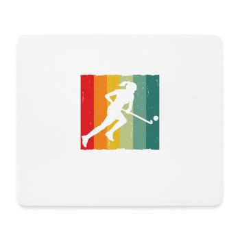 Frauen Feldhockey Hockey Sunset Vintage - Mousepad (Querformat) - Weiß - Vorne