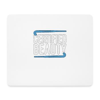 Certified Beauty Frauen Feldhockey Hockey - Mousepad (Querformat) - Weiß - Vorne