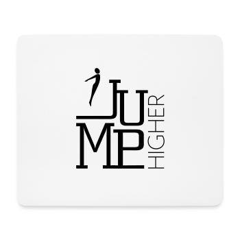 Sauter plus haut - Saut au trampoline - Tapis de souris (format paysage) - blanc - Devant