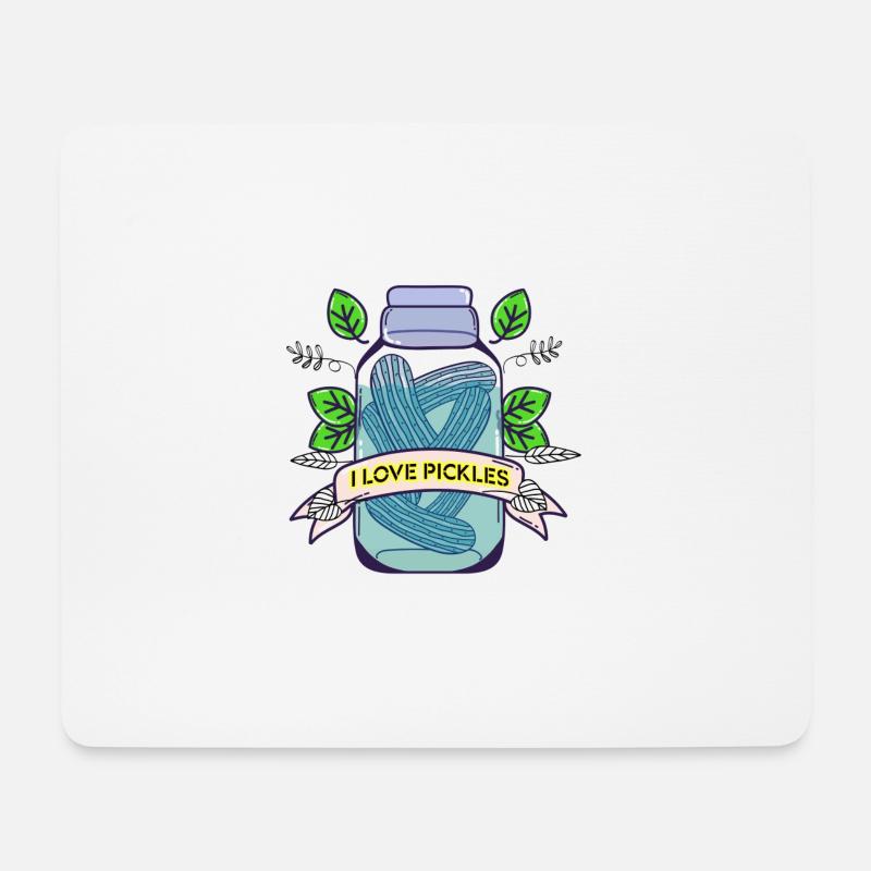 Pickles - Mousepad (Querformat) - Weiß
