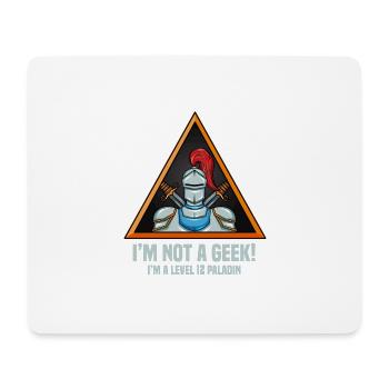 Geek Streber Paladin Dungeon Rollenspiel Geschenk - Mousepad (Querformat) - Weiß - Vorne