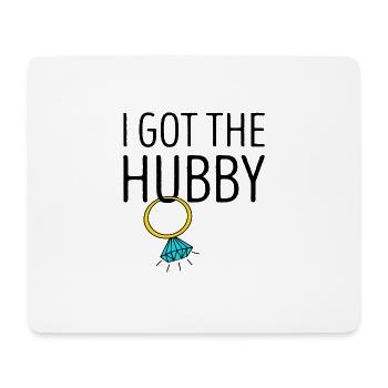 I Got The Hubby Diamond Ring Bridal JGA - Mouse Pad (horizontal) - white - Front
