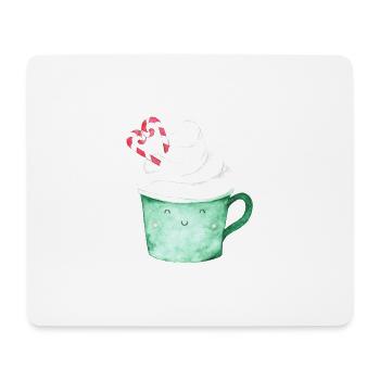 Kakao Tasse Becher - Mousepad (Querformat) - Weiß - Vorne