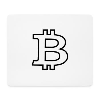 Bitcoin - Tapis de souris (format paysage) - blanc - Devant