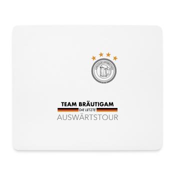 TEAM BRÄUTIGAM - Mousepad (Querformat) - Weiß - Vorne