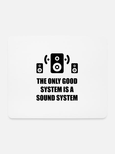 Musik - Mousepad (Querformat) - Weiß