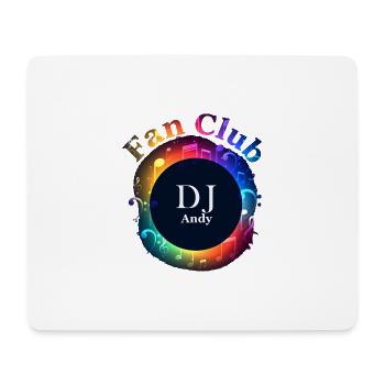 DJ_Andy_Fan_Club - Mousepad (Querformat) - Weiß - Vorne