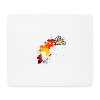 Motorcycle Motocross Sport Gp Fitness icon - Mouse Pad (horizontal) - white - Front