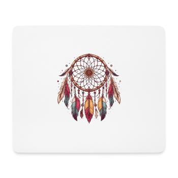Dreamcatcher Feathers Spiritual Indian Jewelry - Mouse Pad (horizontal) - white - Front