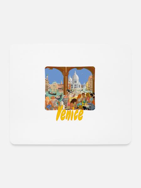 Venedig - Mousepad (Querformat) - Weiß