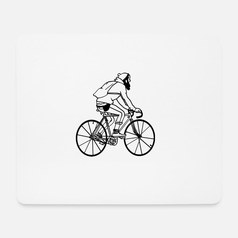 Hipster - Mousepad (Querformat) - Weiß