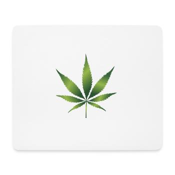 Cannabis - Mousepad (Querformat) - Weiß - Vorne